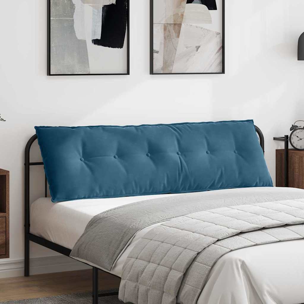 vidaXL Rugkussen Blauw 50 x 45 cm Katoen Stof