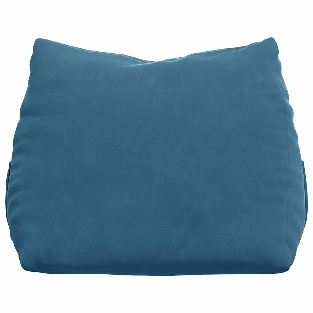 vidaXL Rugkussen Blauw 45 x 20 x 35 cm Katoen Stof