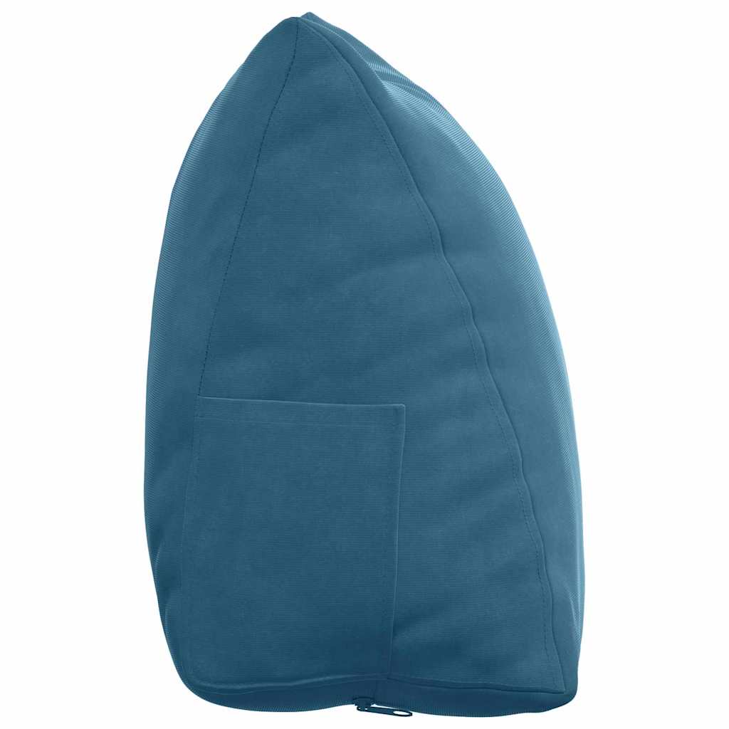 vidaXL Rugkussen Blauw 45 x 20 x 35 cm Katoen Stof