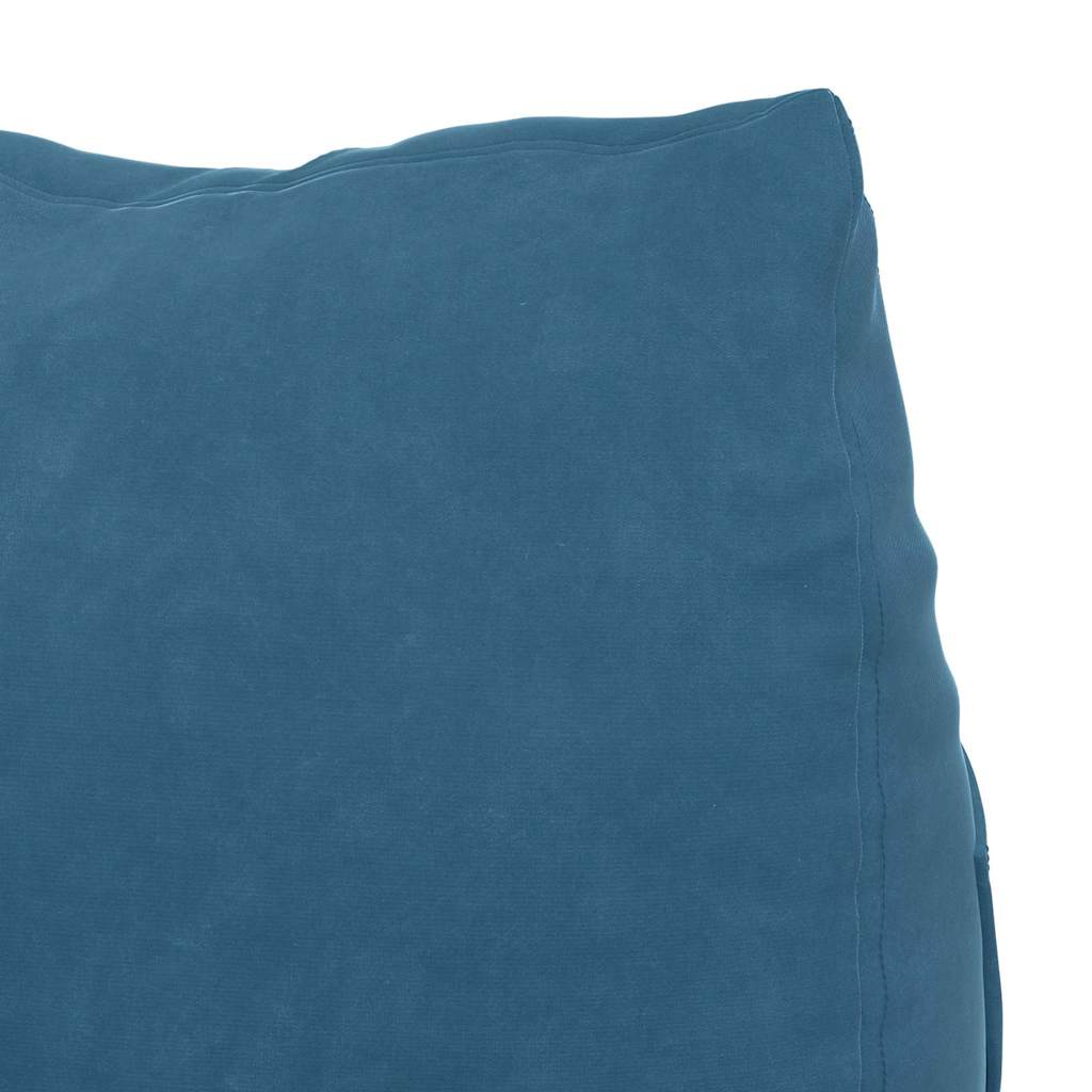 vidaXL Rugkussen Blauw 45 x 20 x 35 cm Katoen Stof