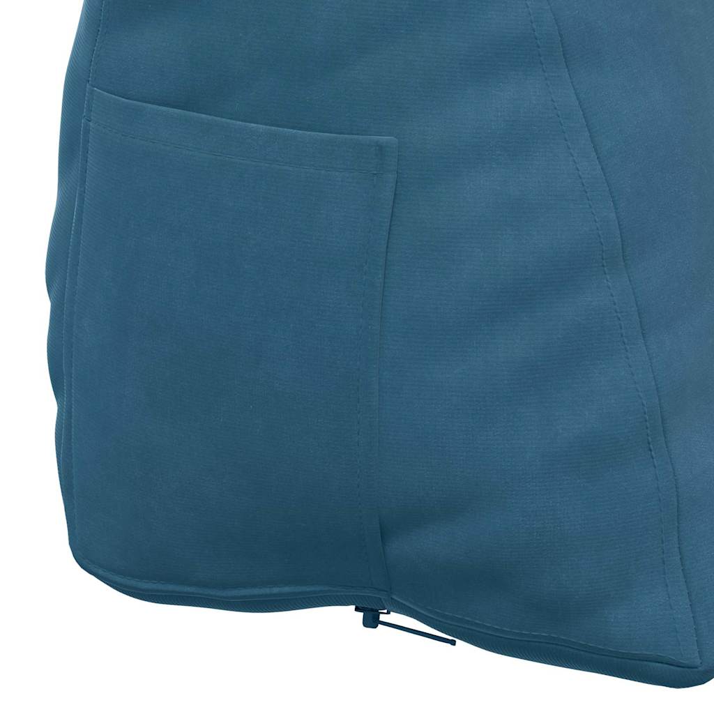 vidaXL Rugkussen Blauw 45 x 20 x 35 cm Katoen Stof
