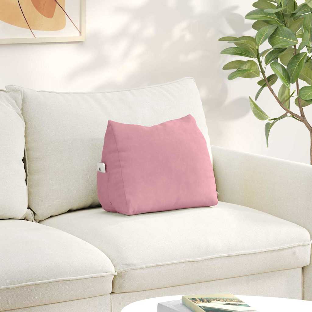 vidaXL Rugkussen Blauw 45 x 20 x 35 cm Katoen Stof
