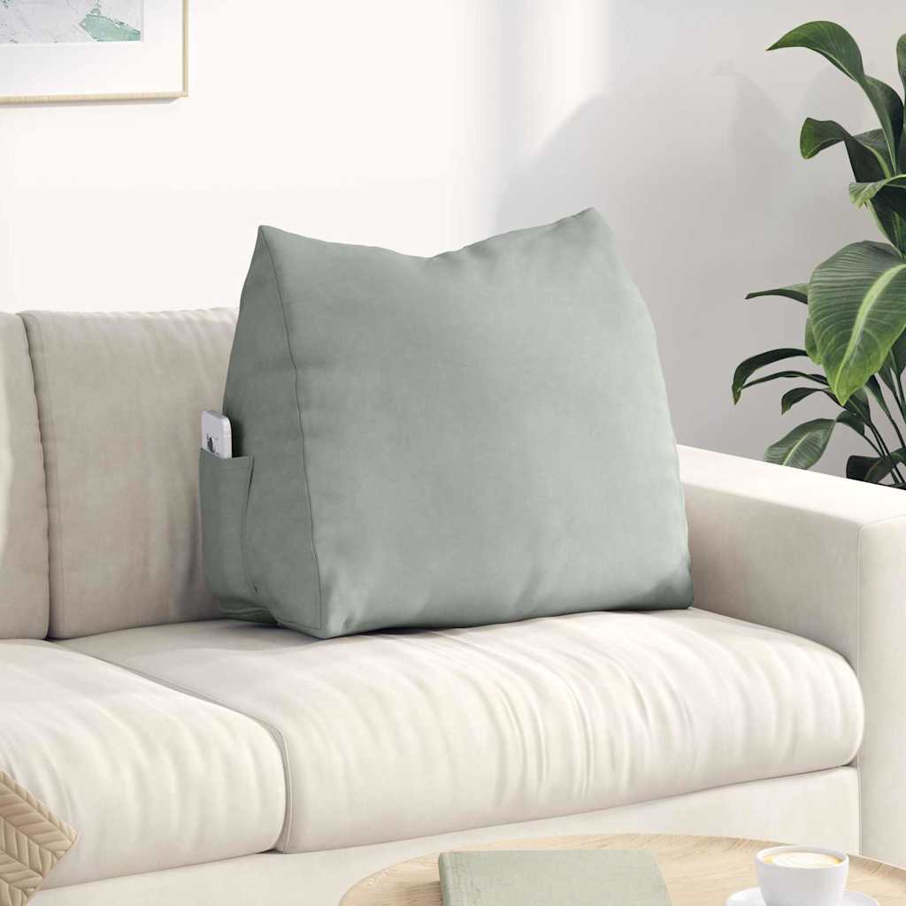 vidaXL Rugkussen Blauw 45 x 20 x 35 cm Katoen Stof