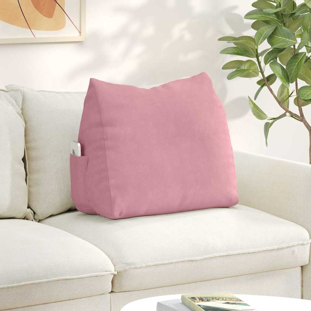 vidaXL Rugkussen Blauw 45 x 20 x 35 cm Katoen Stof