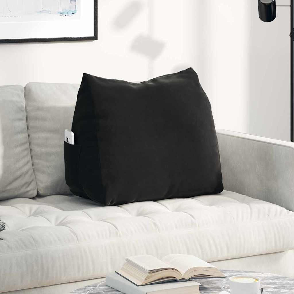 vidaXL Rugkussen Blauw 45 x 20 x 35 cm Katoen Stof