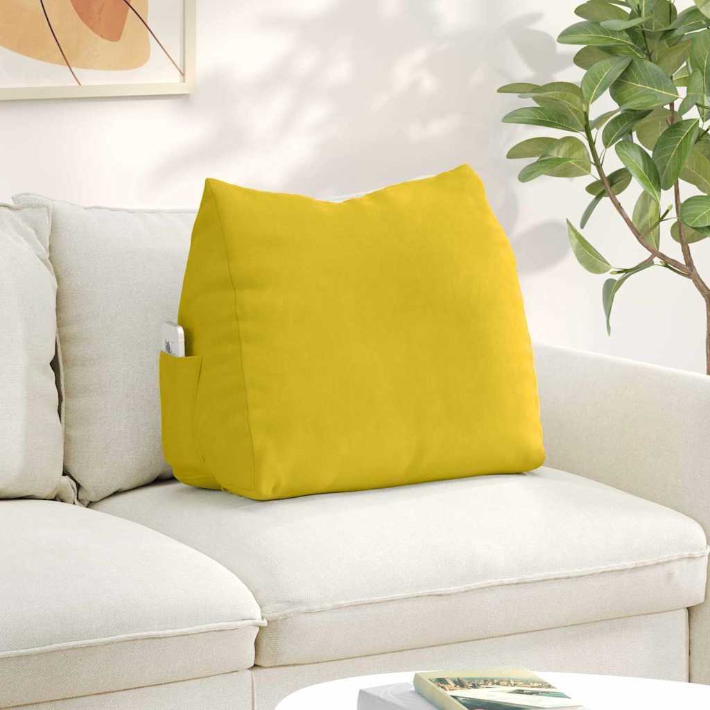vidaXL Rugkussen Blauw 45 x 20 x 35 cm Katoen Stof