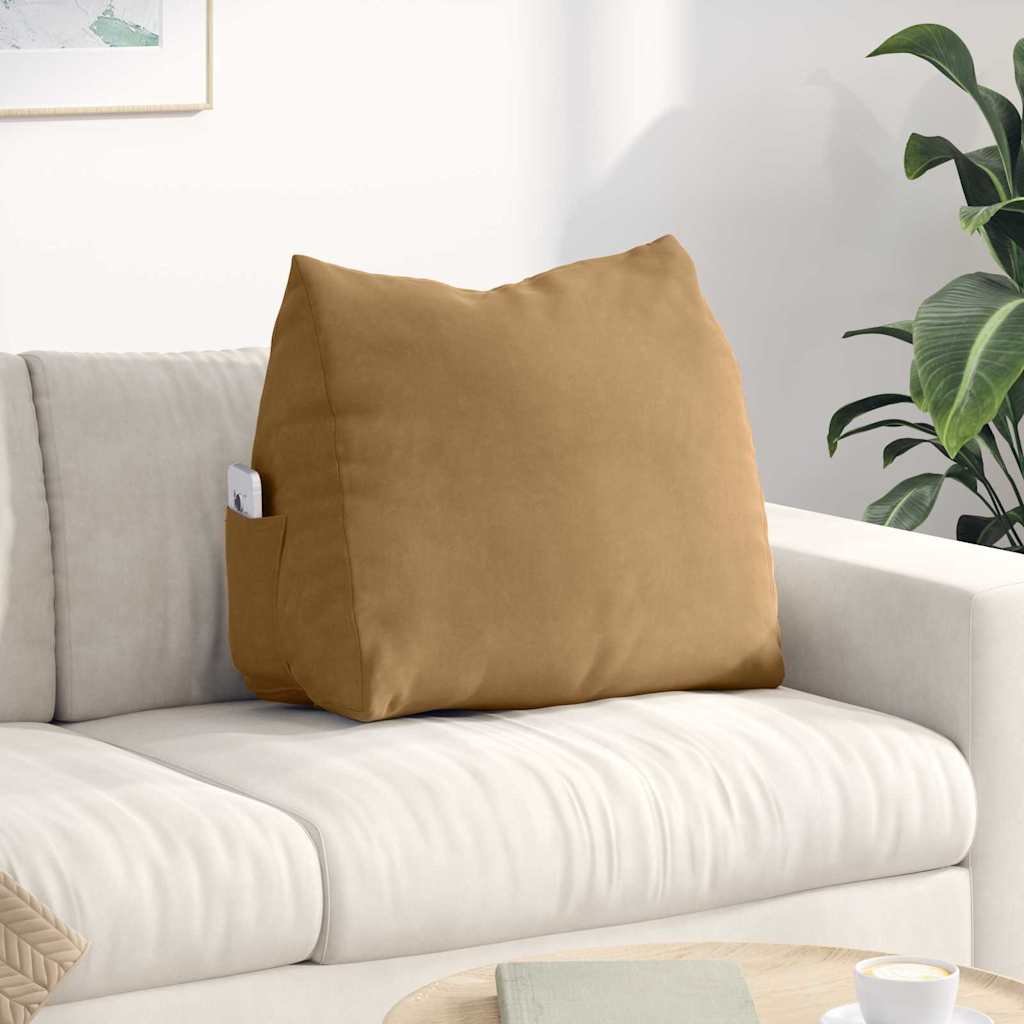 vidaXL Rugkussen Blauw 45 x 20 x 35 cm Katoen Stof