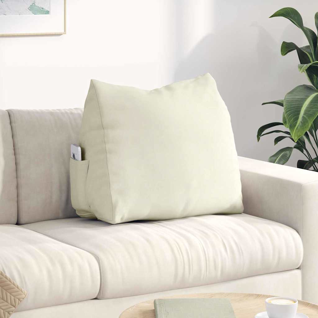 vidaXL Rugkussen Blauw 45 x 20 x 35 cm Katoen Stof