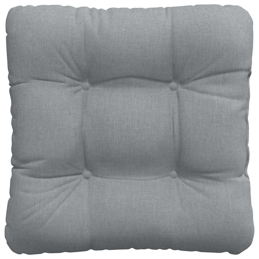 vidaXL Zitkussens 4 pcs Lichtgrijs 40 x 40 x 12 cm Stof