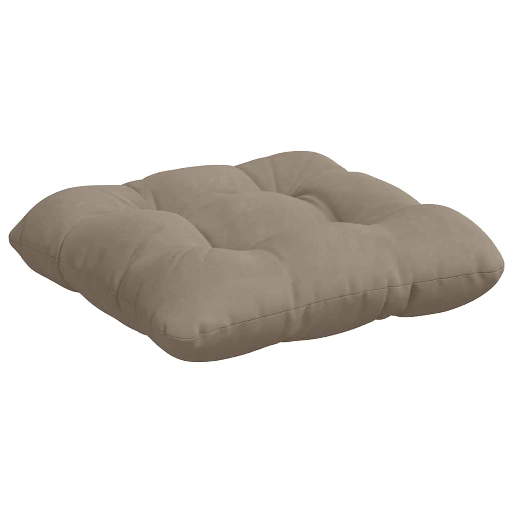 vidaXL Zitkussens 4 pcs Taupe 40 x 40 cm Microvezel Stof