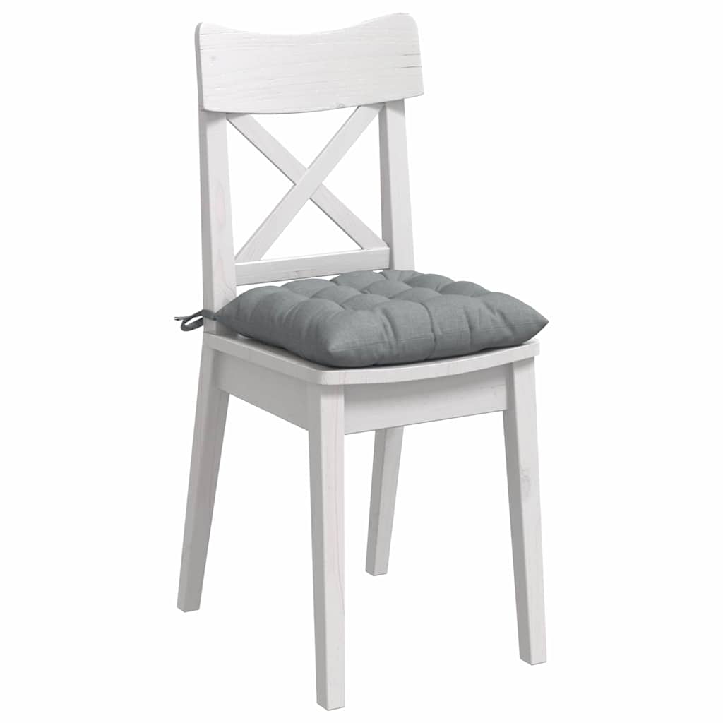 vidaXL Zitkussens 2 pcs Lichtgrijs 40 x 40 x 6 cm Stof