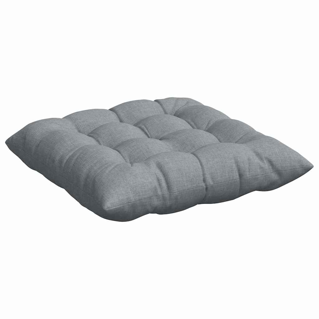 vidaXL Zitkussens 2 pcs Lichtgrijs 40 x 40 x 6 cm Stof