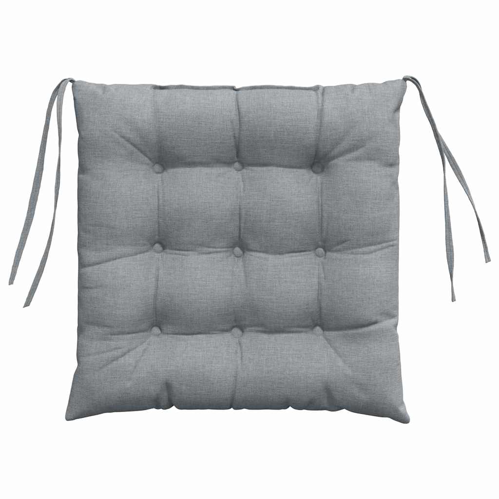 vidaXL Zitkussens 2 pcs Lichtgrijs 40 x 40 x 6 cm Stof