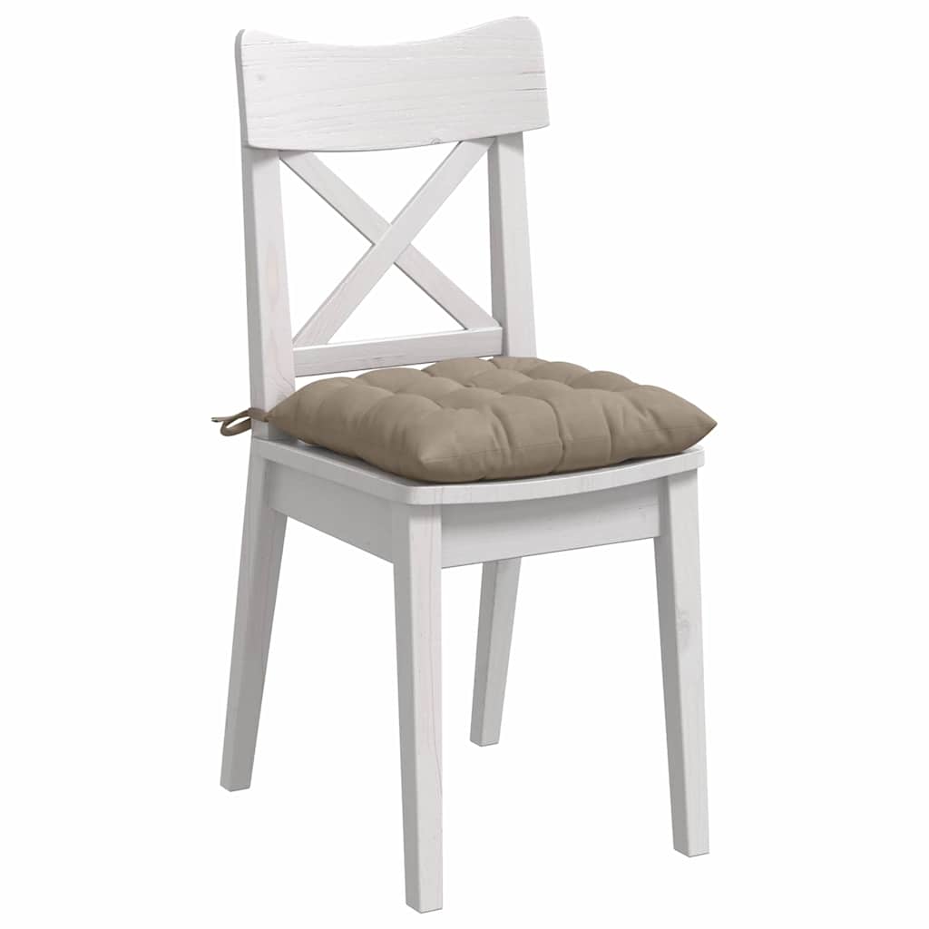 vidaXL Zitkussens 4 pcs Taupe 40 x 40 x 6 cm Microfibre