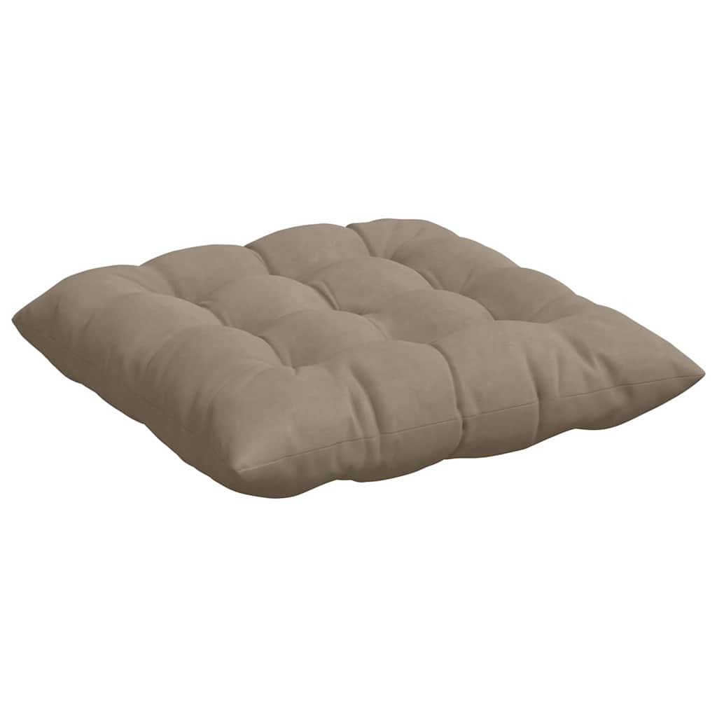 vidaXL Zitkussens 4 pcs Taupe 40 x 40 x 6 cm Microfibre