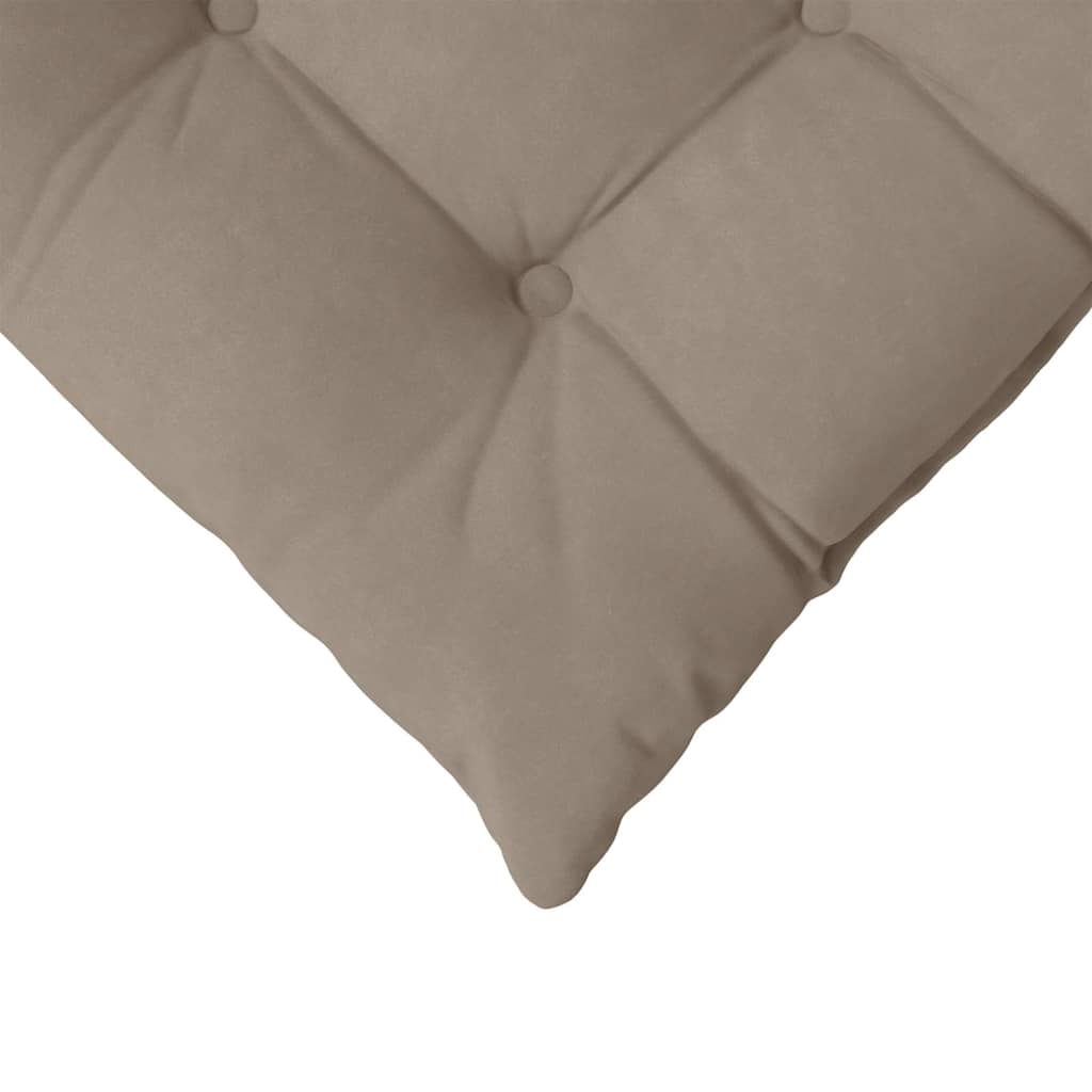 vidaXL Zitkussens 4 pcs Taupe 40 x 40 x 6 cm Microfibre