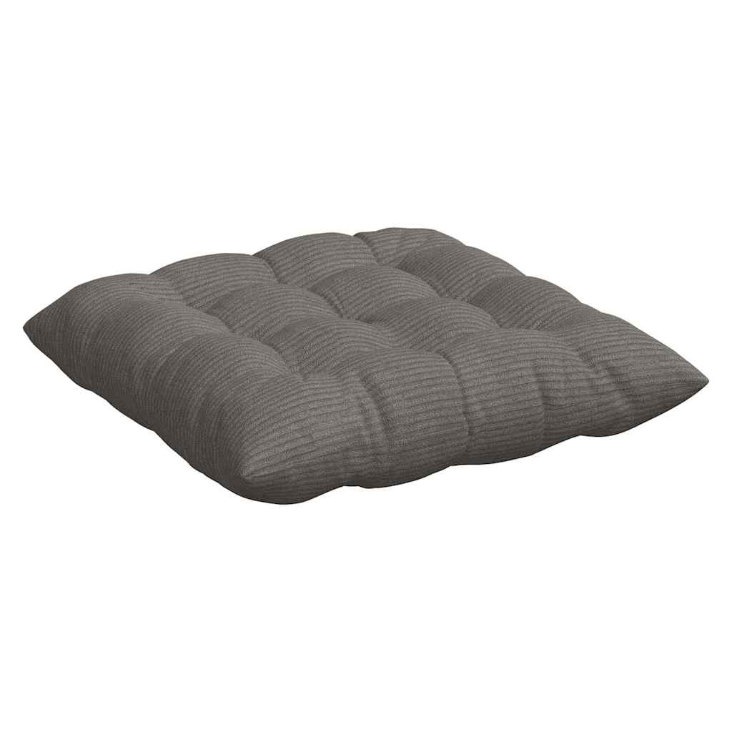 vidaXL Zitkussens 4 pcs Lichtgrijs 40 x 40 x 6 cm Katoen Stof