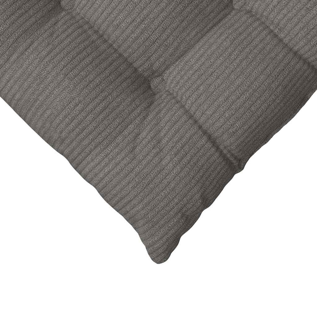 vidaXL Zitkussens 4 pcs Lichtgrijs 40 x 40 x 6 cm Katoen Stof