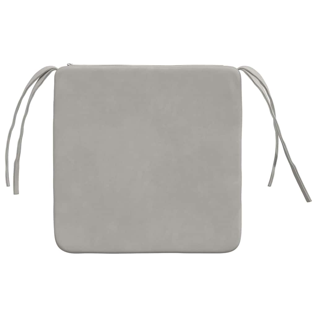 vidaXL Zitkussens 4 pcs Taupe 40 x 40 x 3 cm Microvezel Stof