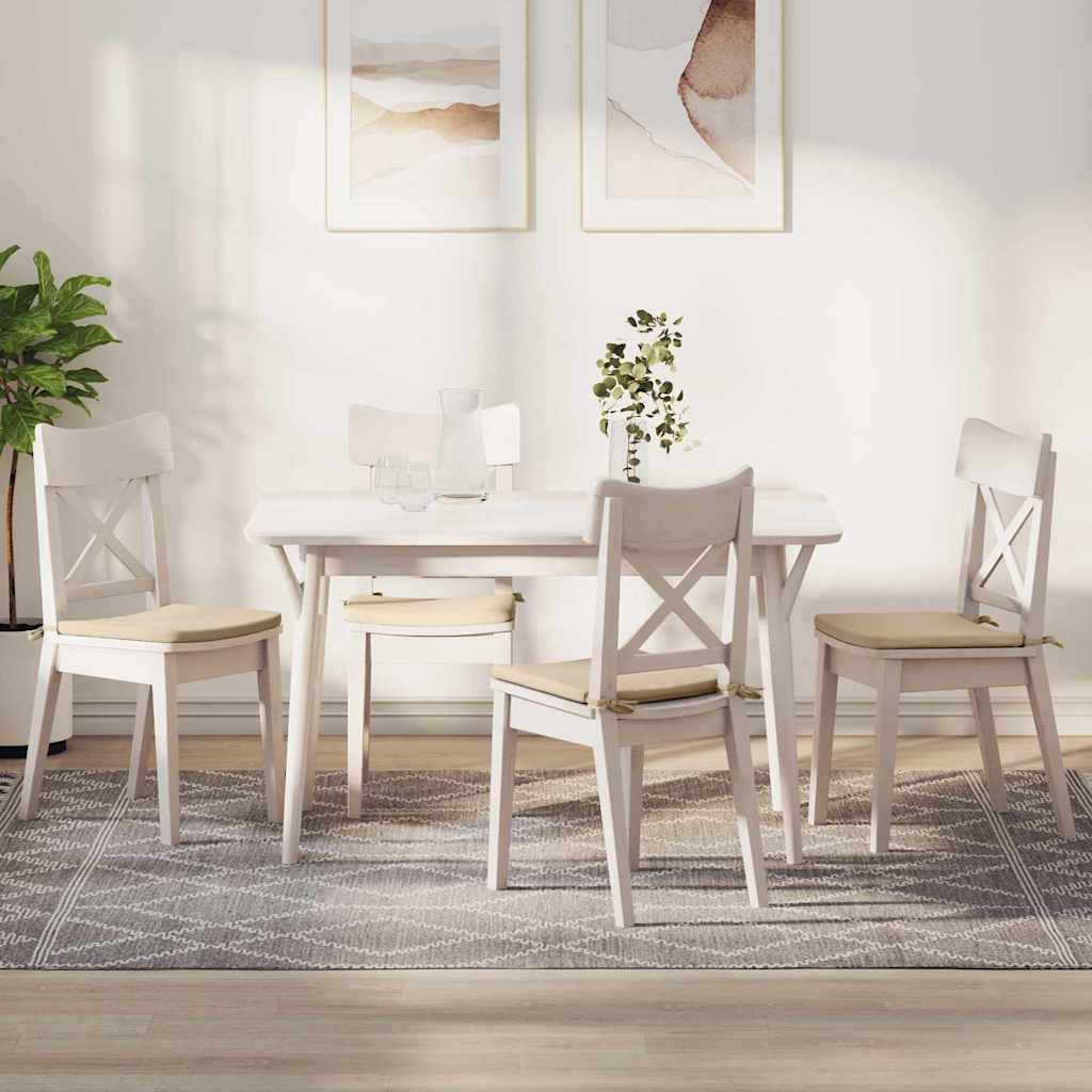 vidaXL Zitkussens 4 pcs Taupe 40 x 40 x 3 cm Microvezel Stof
