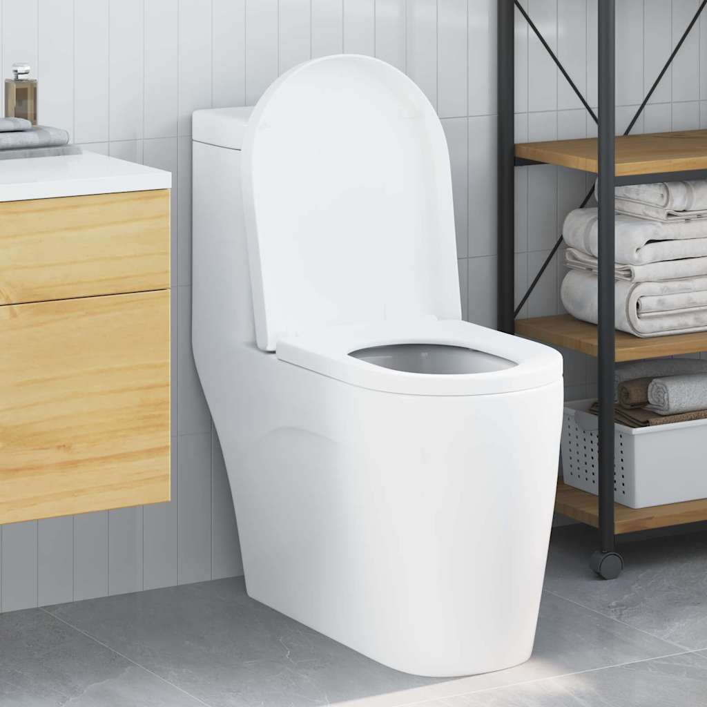 vidaXL Toiletzitting Wit 48 x 36.5 x 4.5 cm Polypropyleen