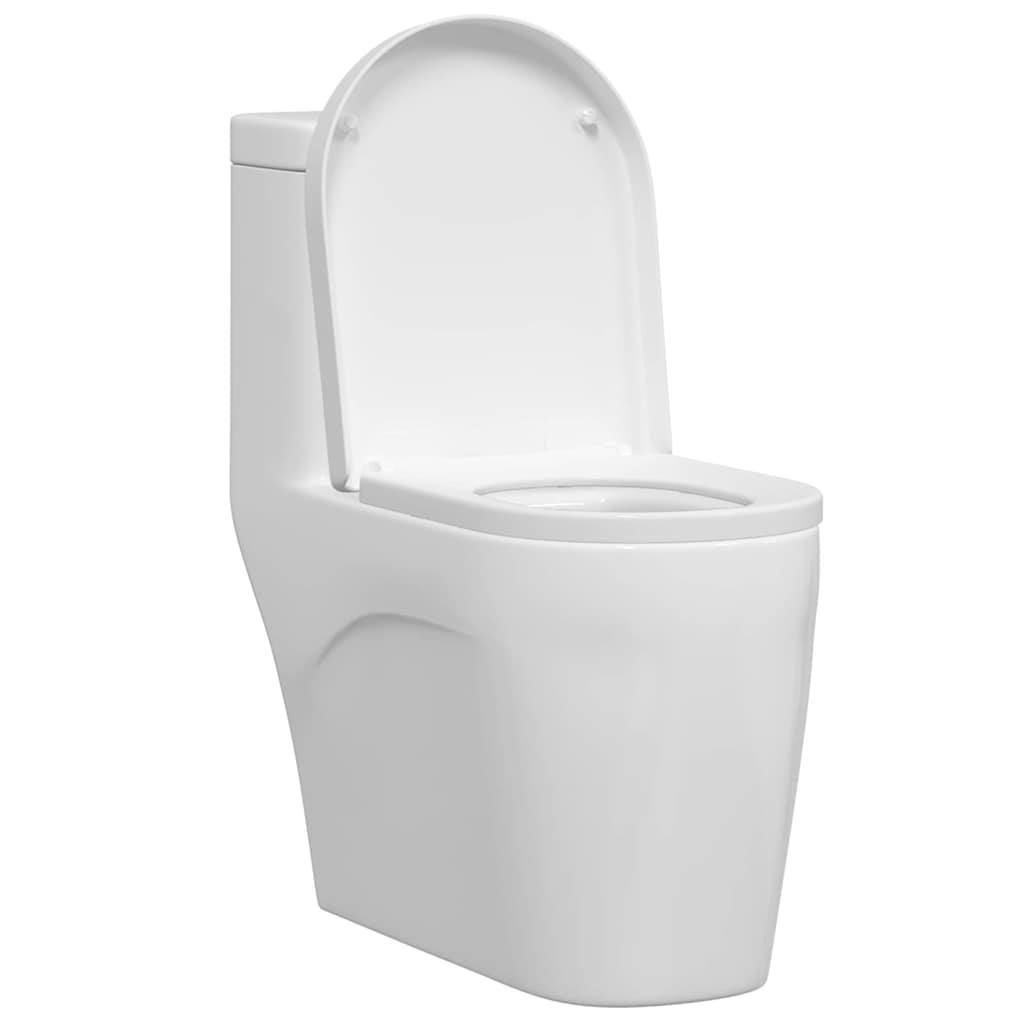 vidaXL Toiletzitting Wit 48 x 36.5 x 4.5 cm Polypropyleen