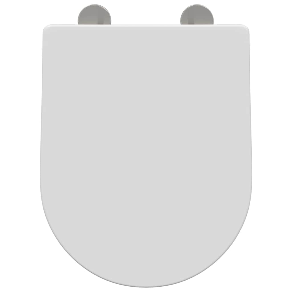 vidaXL Toiletzitting Wit 48 x 36.5 x 4.5 cm Polypropyleen