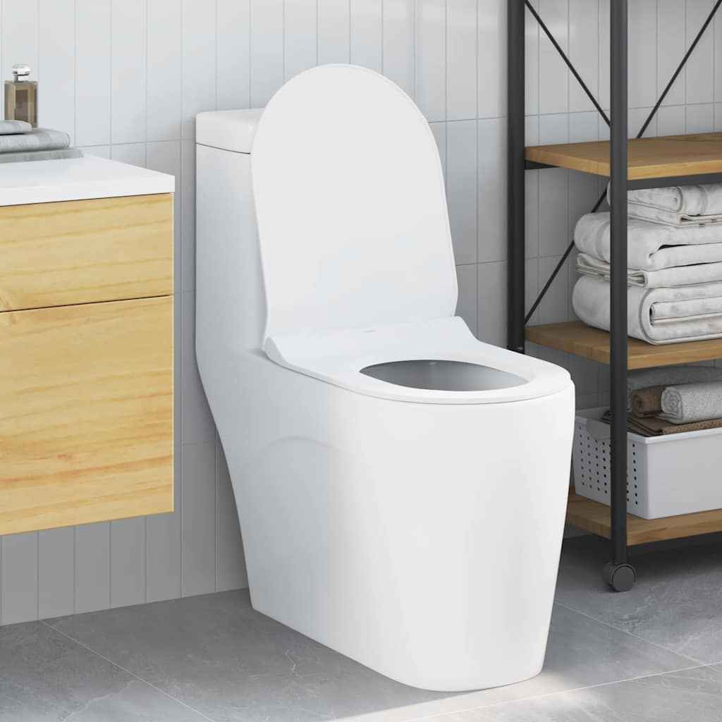 vidaXL Toiletzitting Wit 48.5 x 36 x 5 cm Polypropyleen
