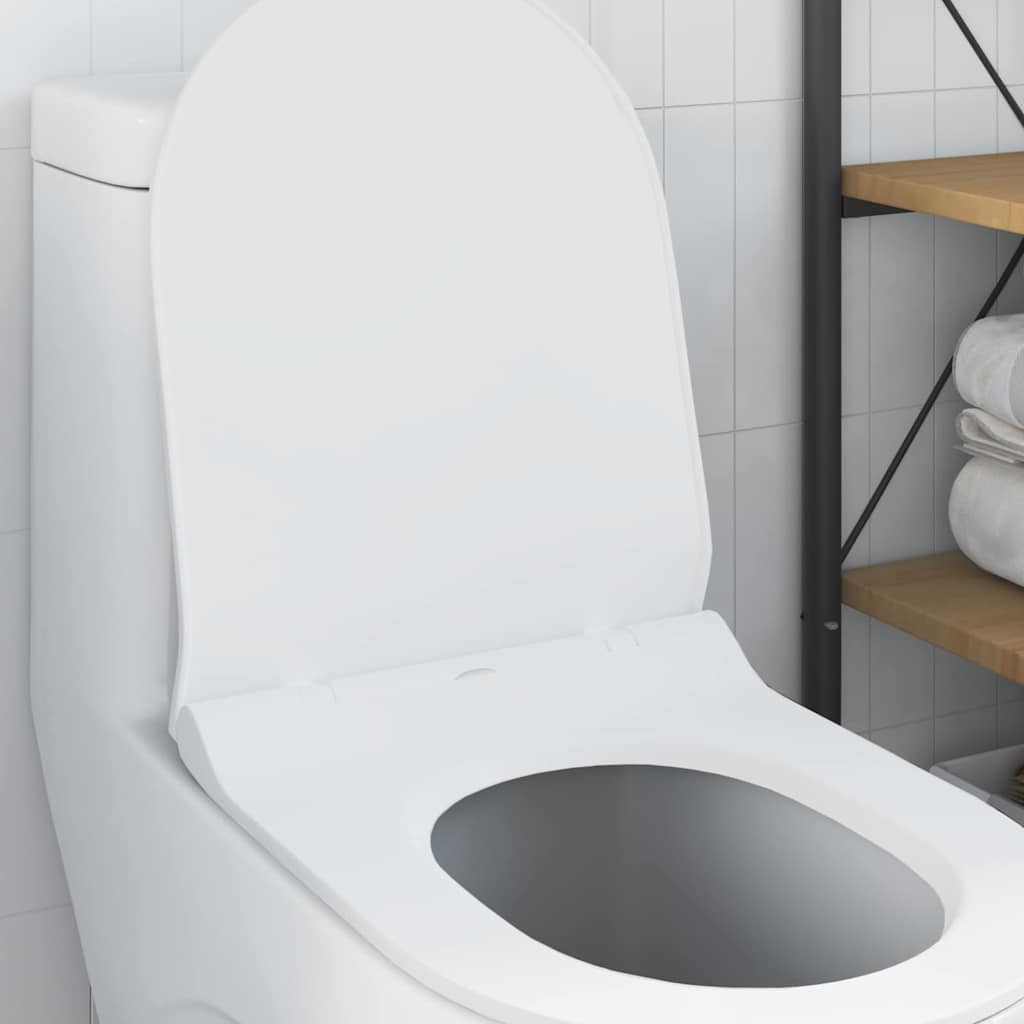 vidaXL Toiletzitting Wit 48.5 x 36 x 5 cm Polypropyleen