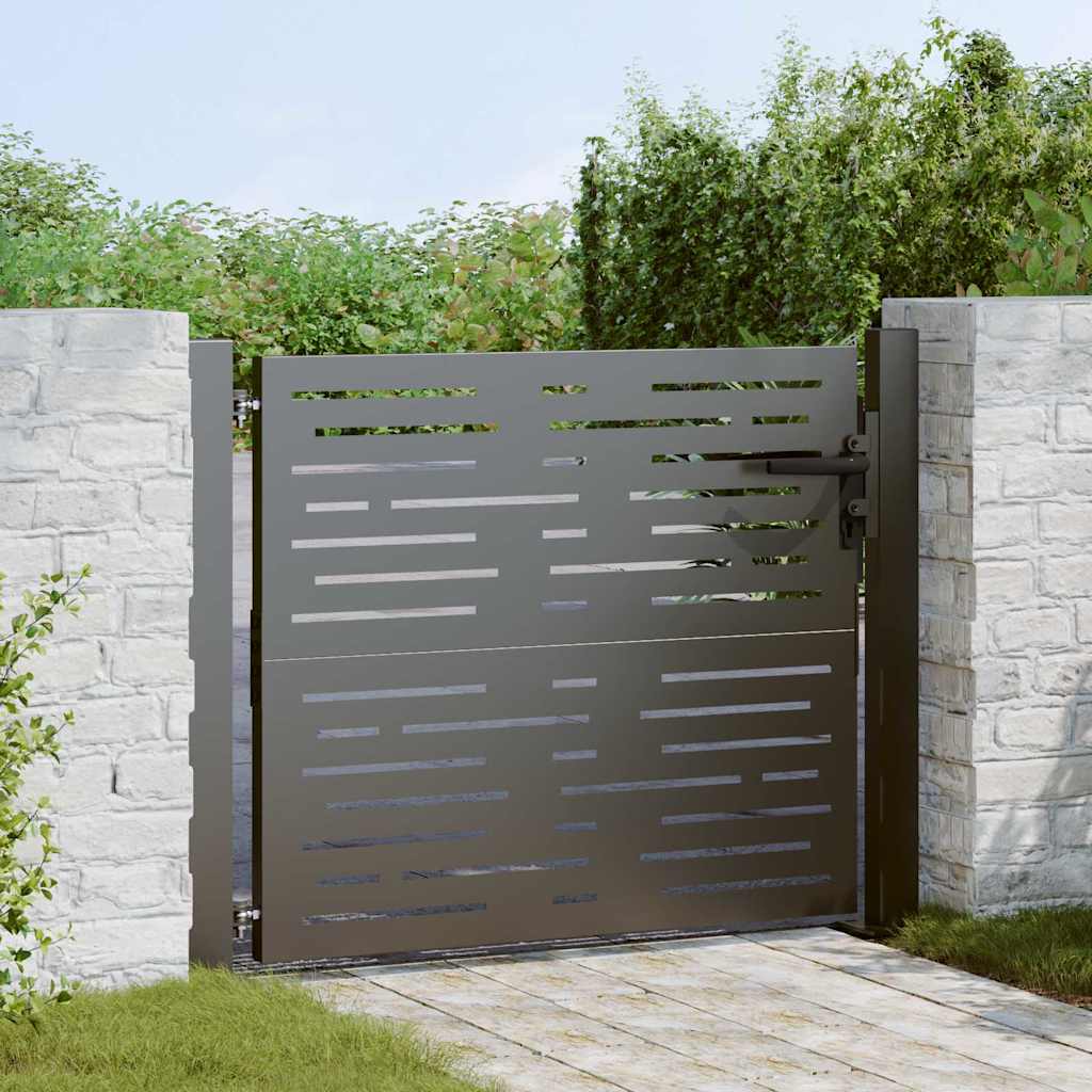 vidaXL Poort 105x105 cm vierkant cortenstaal
