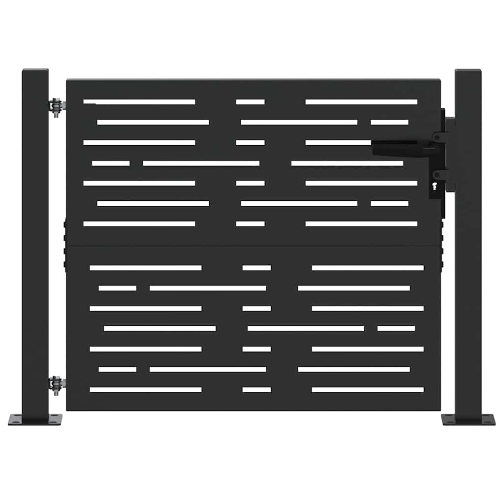 vidaXL Poort 105x105 cm vierkant cortenstaal