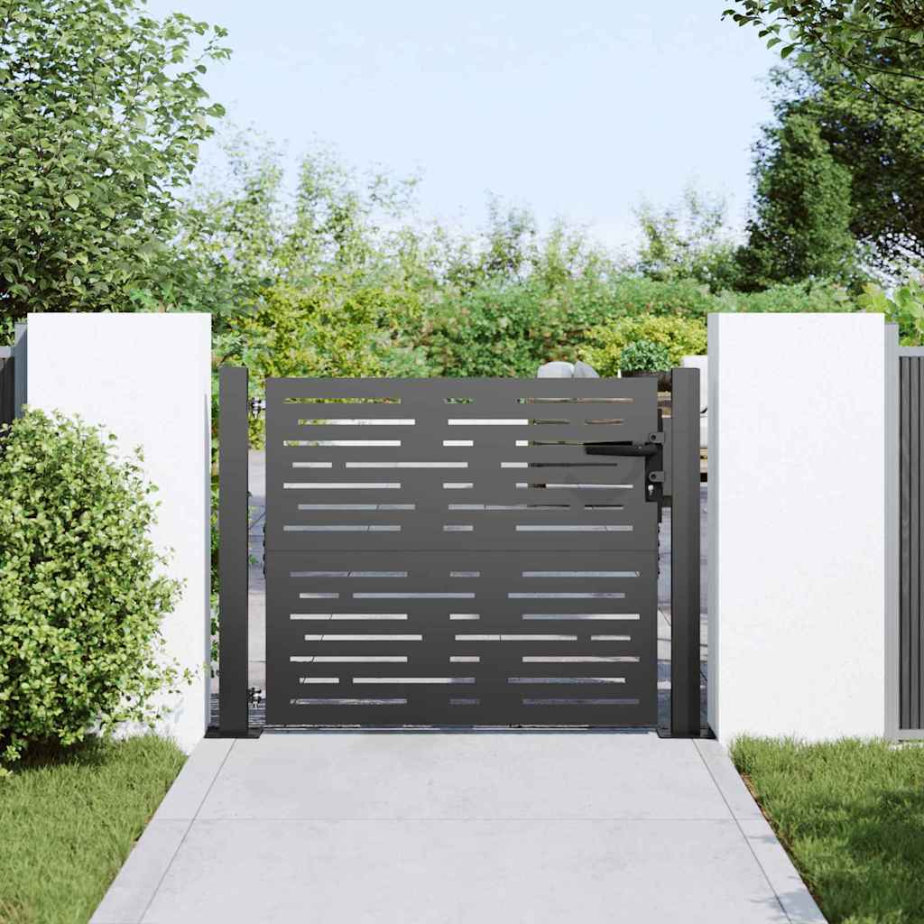 vidaXL Poort 105x105 cm vierkant cortenstaal