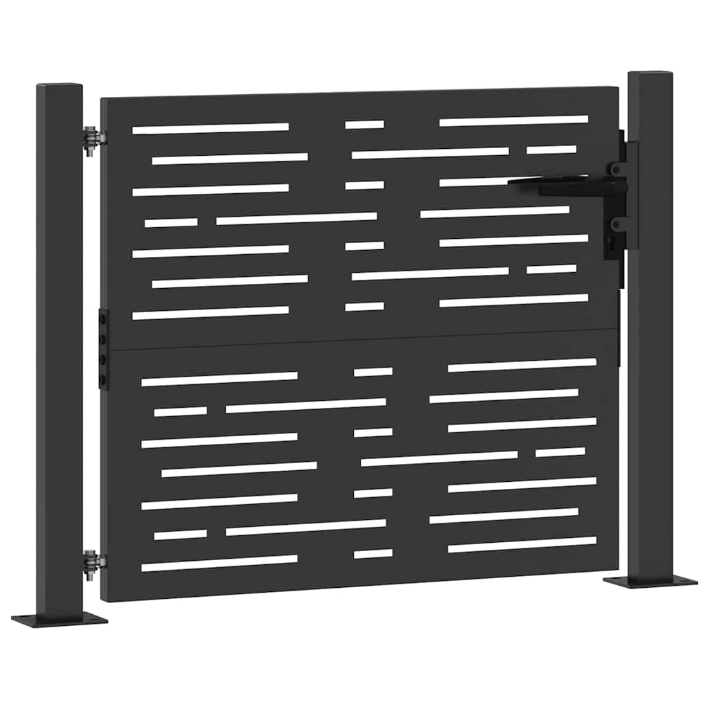 vidaXL Poort 105x105 cm vierkant cortenstaal