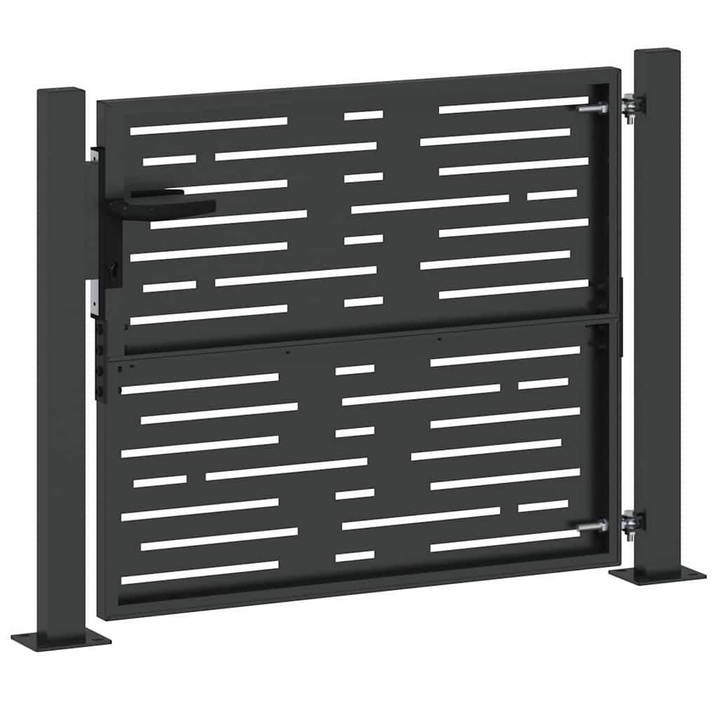 vidaXL Poort 105x105 cm vierkant cortenstaal