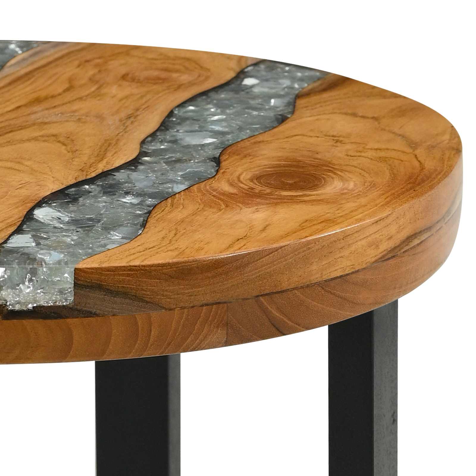 vidaXL Salontafel Bruin 40 x 40 x 45 cm Massief Teakhout