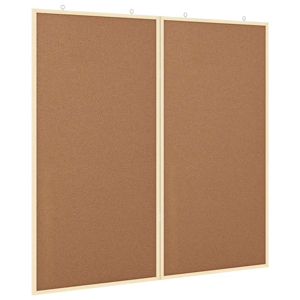 vidaXL Magnetisch whiteboard Wit 80 x 1.4 x 80 cm Massief grenenhout