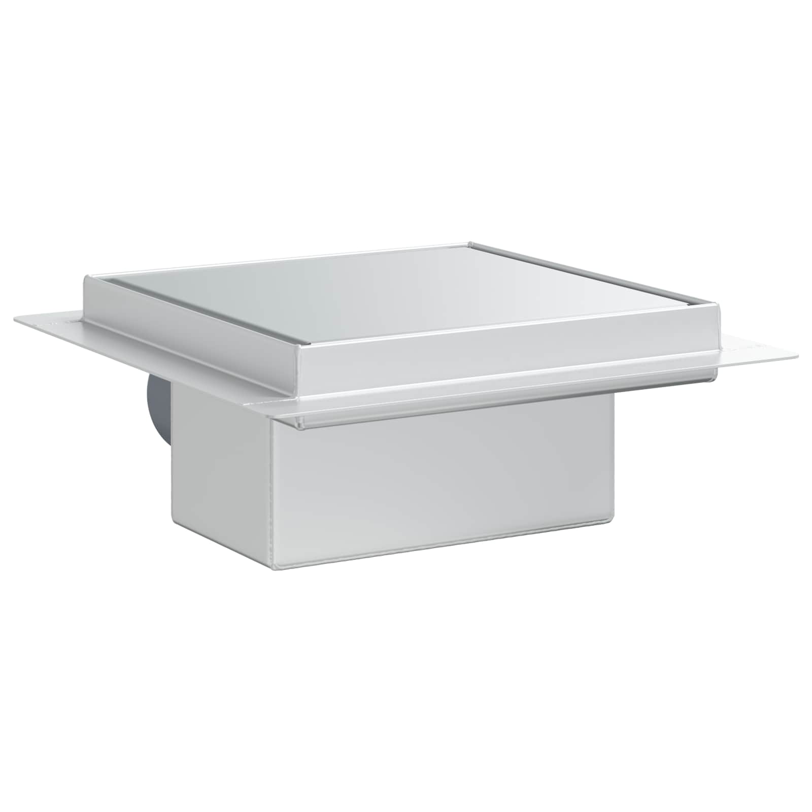 vidaXL 2 in 1 doucheafvoer Zilver 15 x 15 cm Roestvrij staal 304