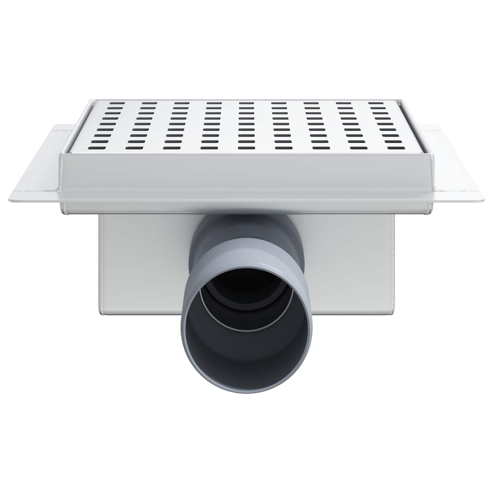 vidaXL Dot doucheafvoer Zilver 15 x 15 cm Roestvrij staal 304