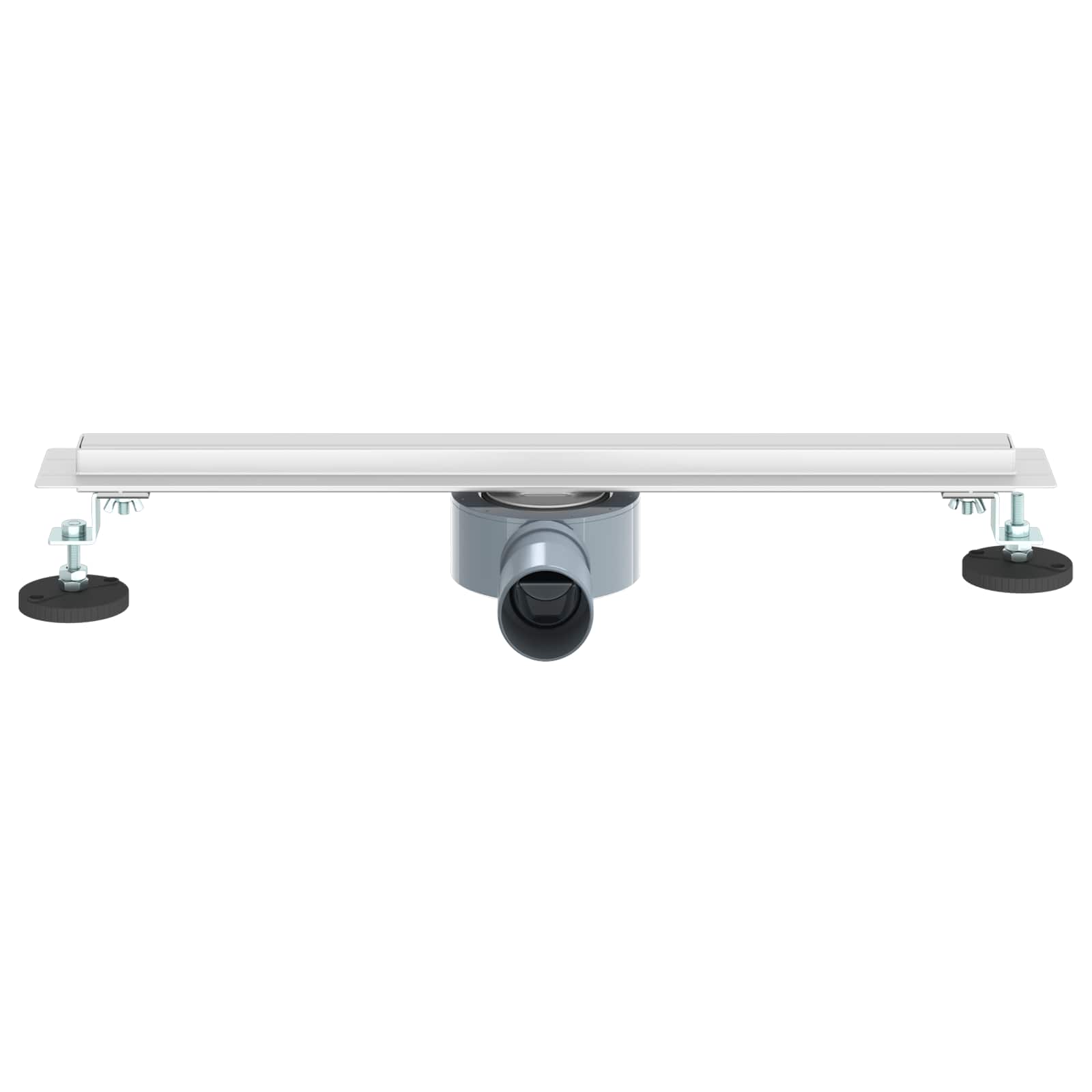 vidaXL 360° Doucheafvoer Met Slank Model Zilver 50 cm