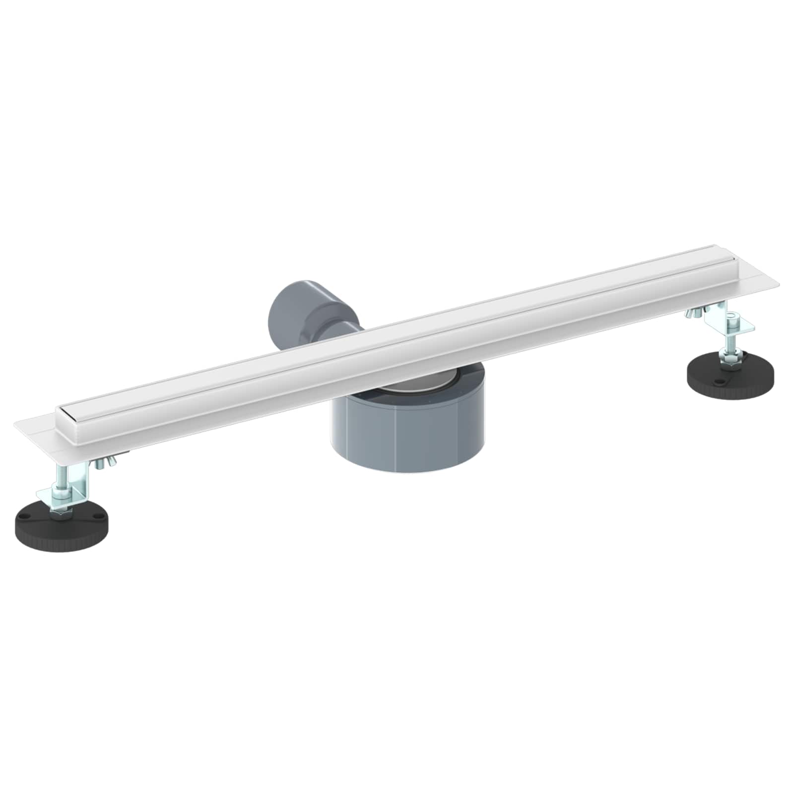 vidaXL 360° Doucheafvoer Met Slank Model Zilver 50 cm