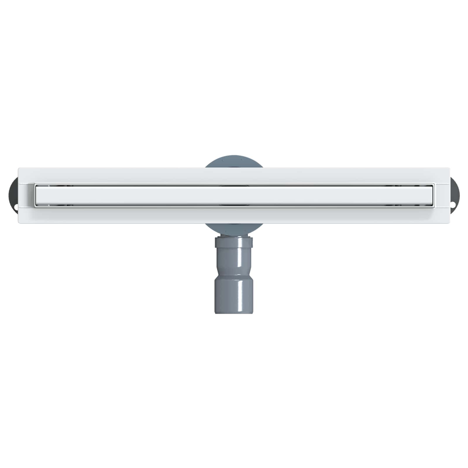 vidaXL 360° Doucheafvoer Met Slank Model Zilver 50 cm