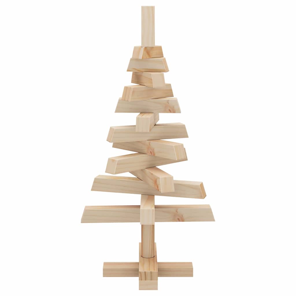 vidaXL Kerstbomen met standaard Naturel 60 cm Massief grenenhout