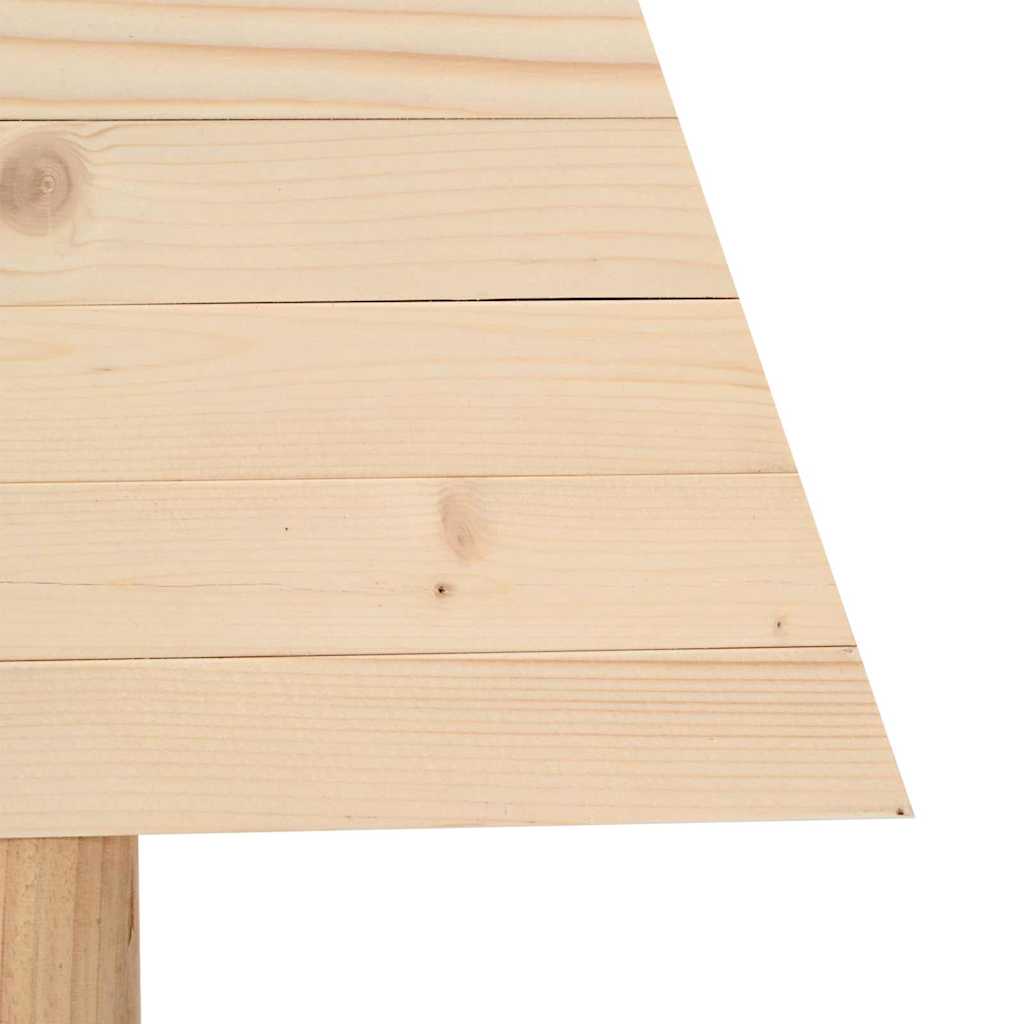 vidaXL Kerstbomen met standaard Naturel 60 cm Massief grenenhout