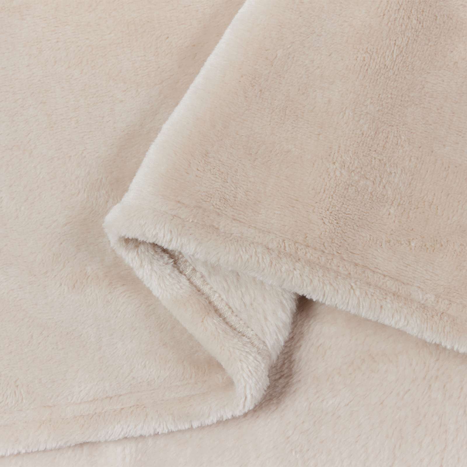 vidaXL Gooi Deken Beige 130 x 150 cm Fleece