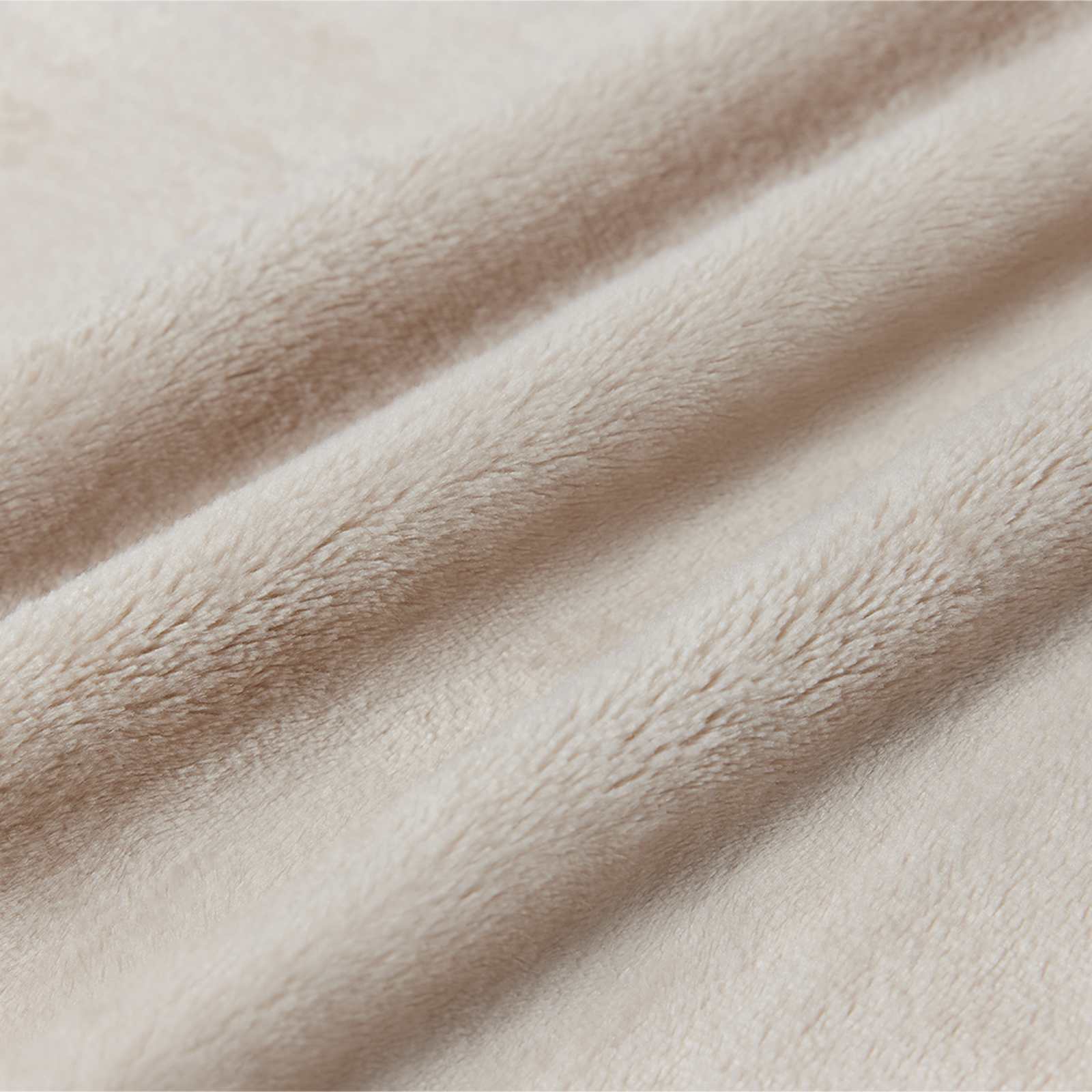 vidaXL Gooi Deken Beige 130 x 150 cm Fleece