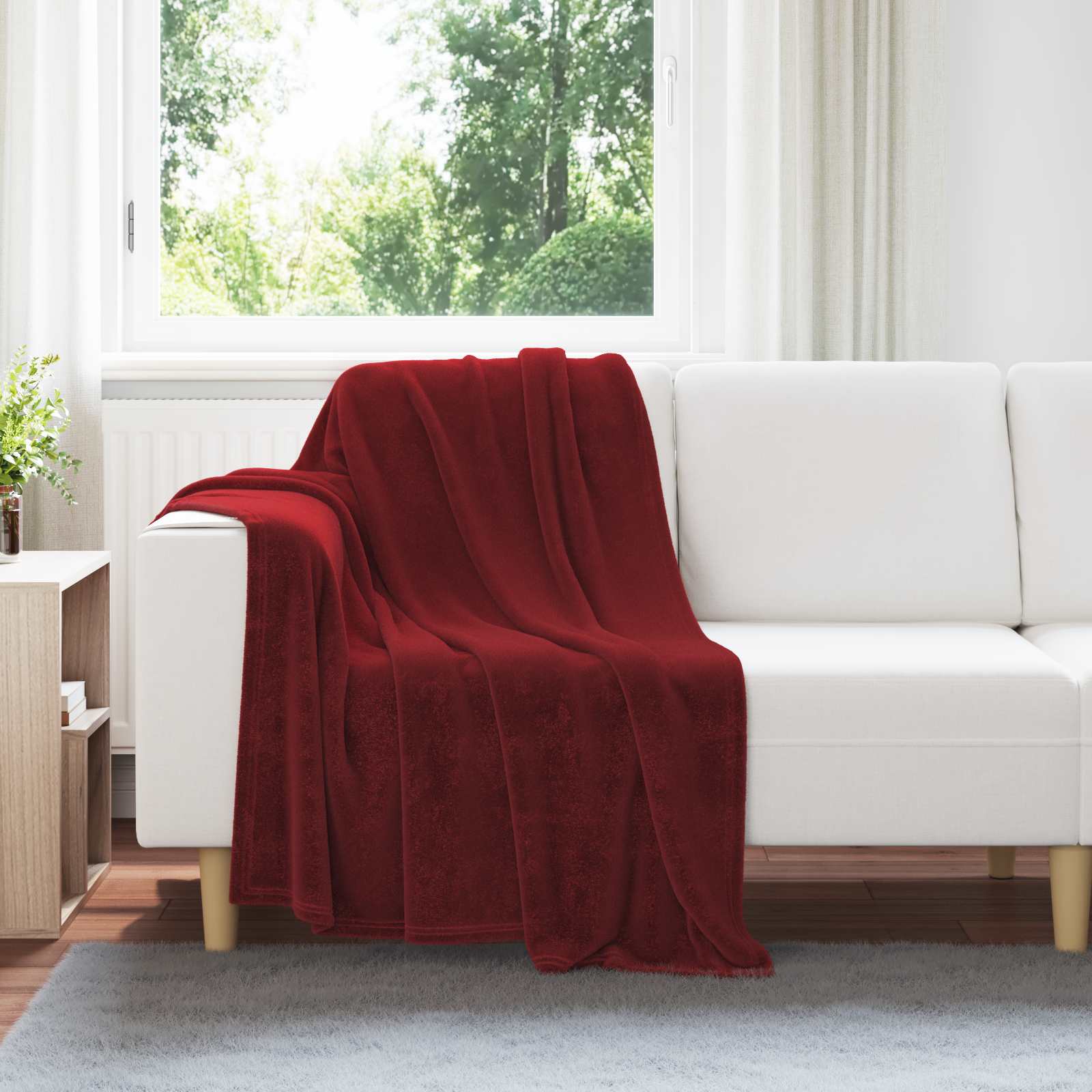 vidaXL Gooi Deken Beige 130 x 150 cm Fleece