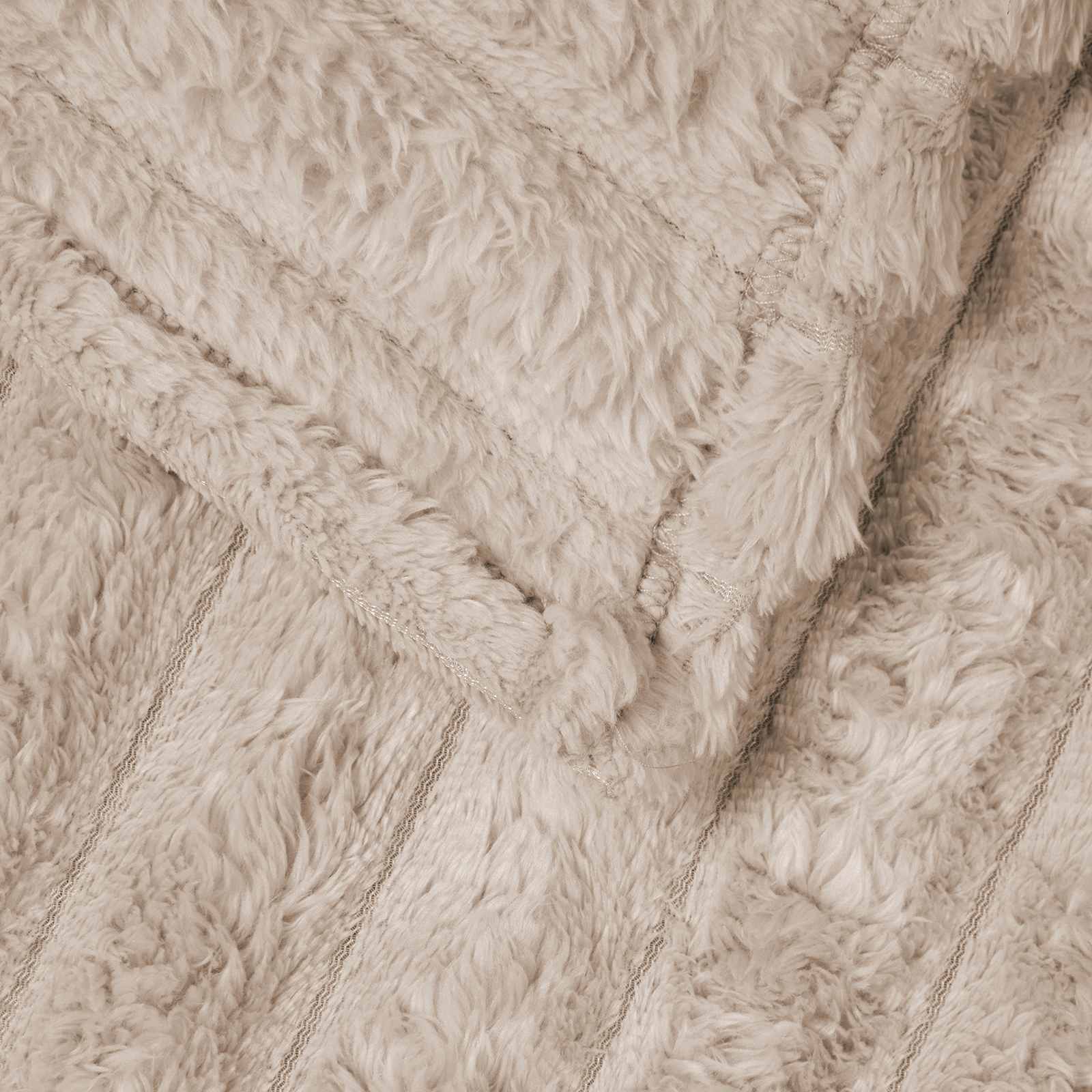 vidaXL Gooi Deken Beige 150 x 130 cm Fleece