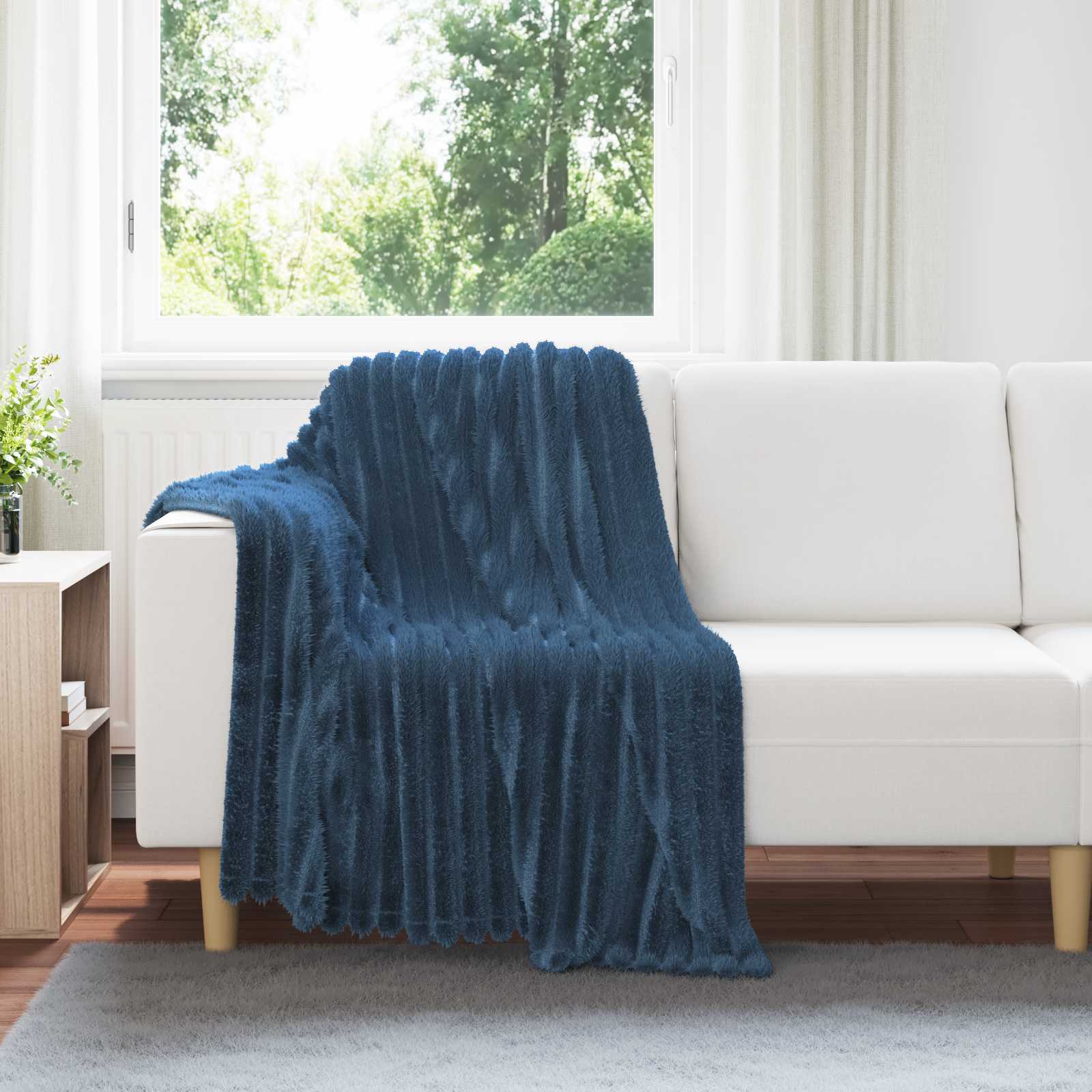 vidaXL Gooi Deken Beige 150 x 130 cm Fleece