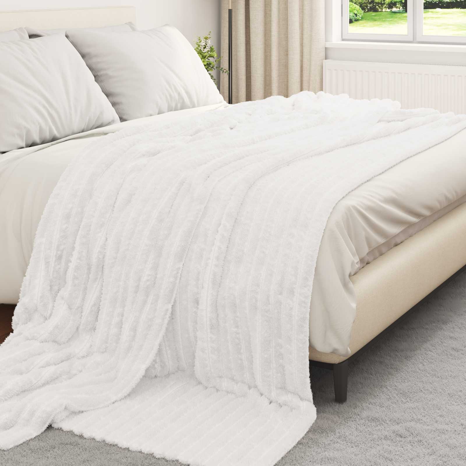 vidaXL Gooi Deken Beige 150 x 130 cm Fleece