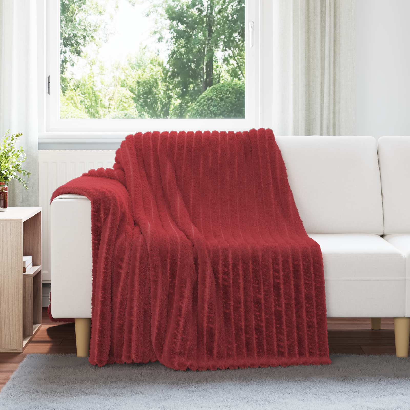 vidaXL Gooi Deken Beige 150 x 130 cm Fleece